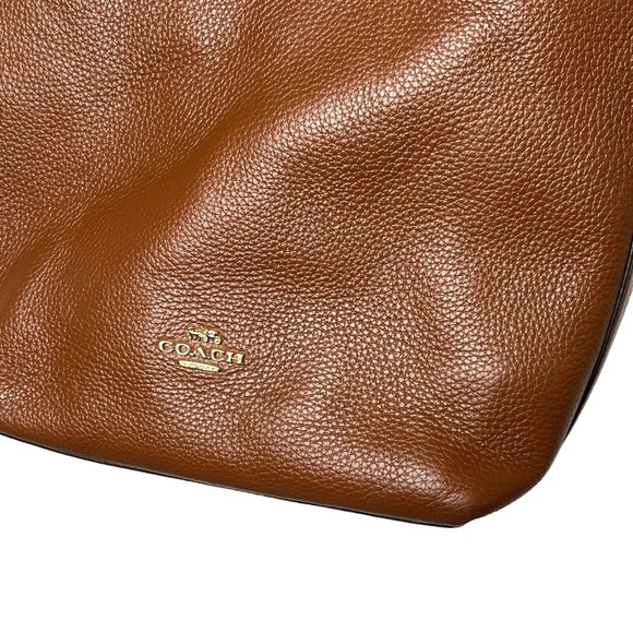 Coach Val Duffle With Refined Pebble Leather In Redwood Retail $398 NWOT - Picture 4 of 15